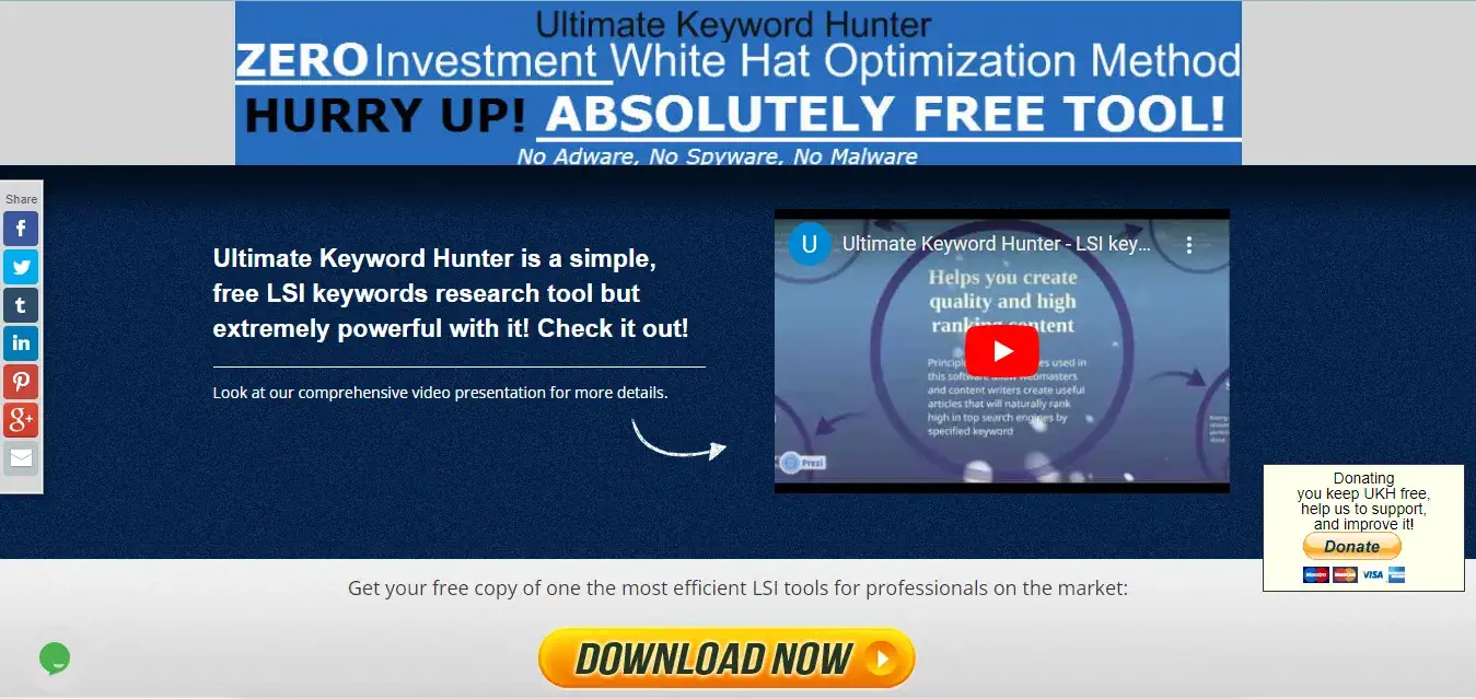 Ultimate Keywor Hunter LSI Keyword Research Tool