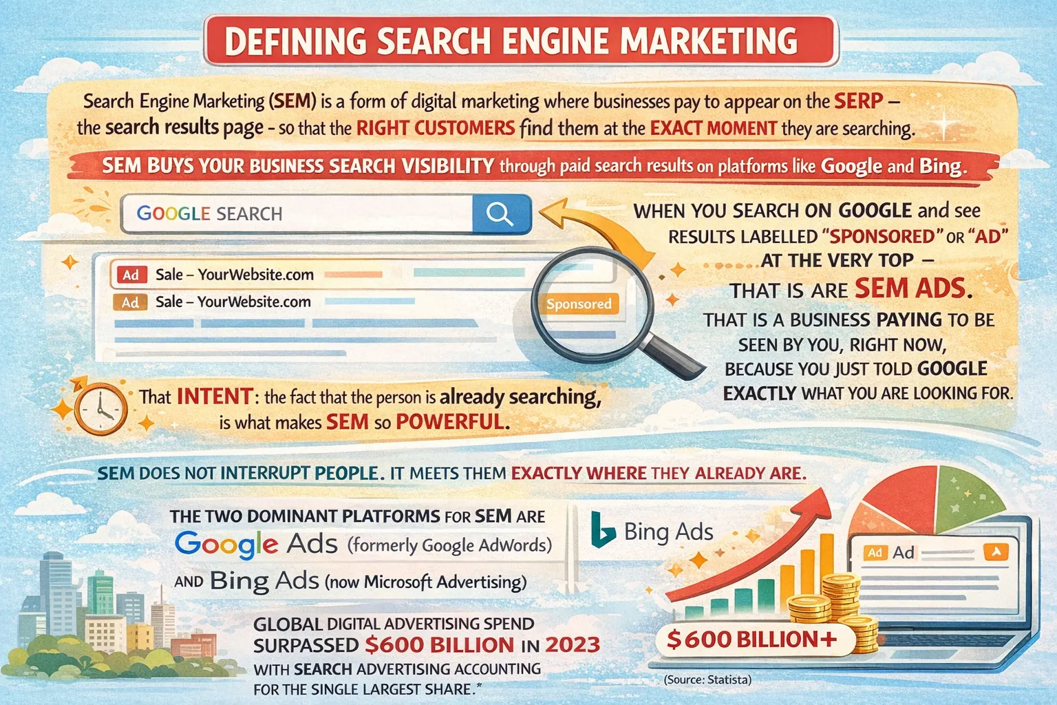 Defining search engine marketing