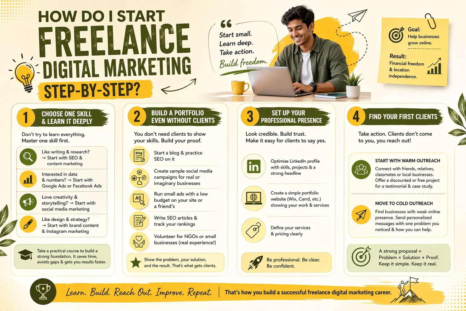 How to start freelance digital marketing