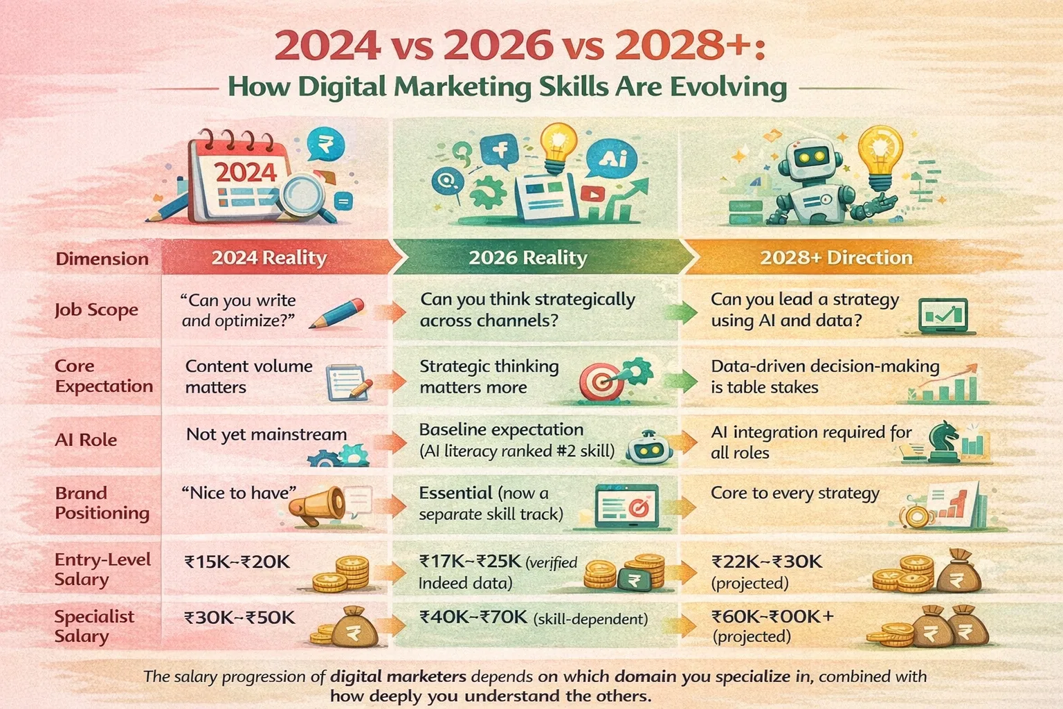 The Evolution of skills in Digital Marketing
