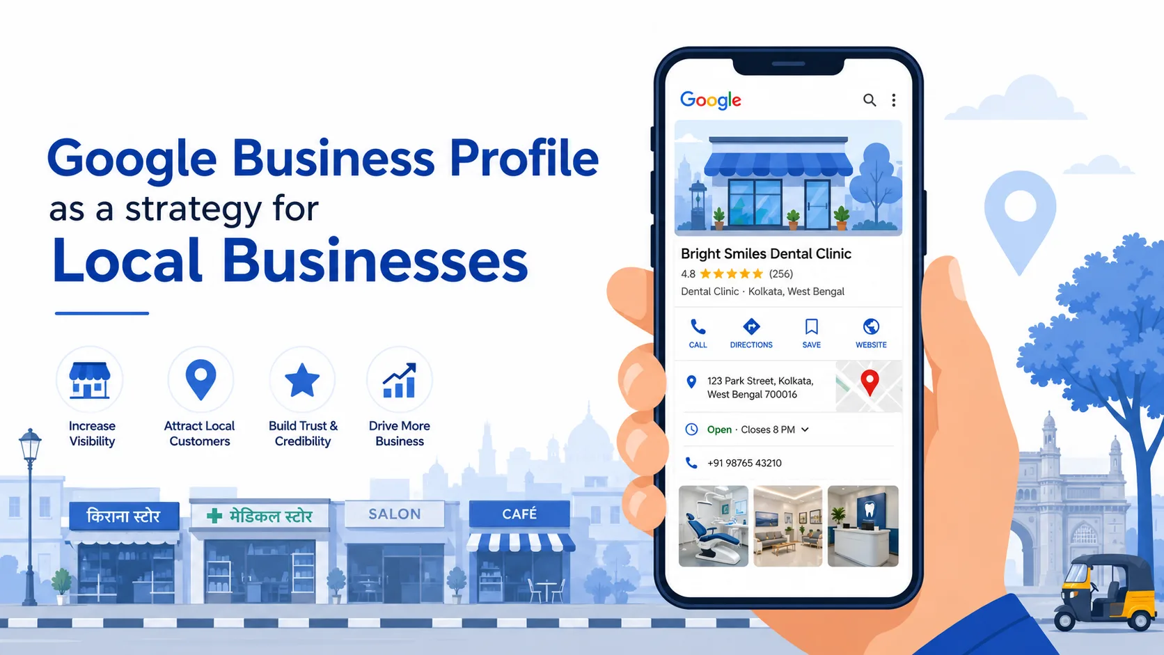 Optimizing local businesses with Google profile