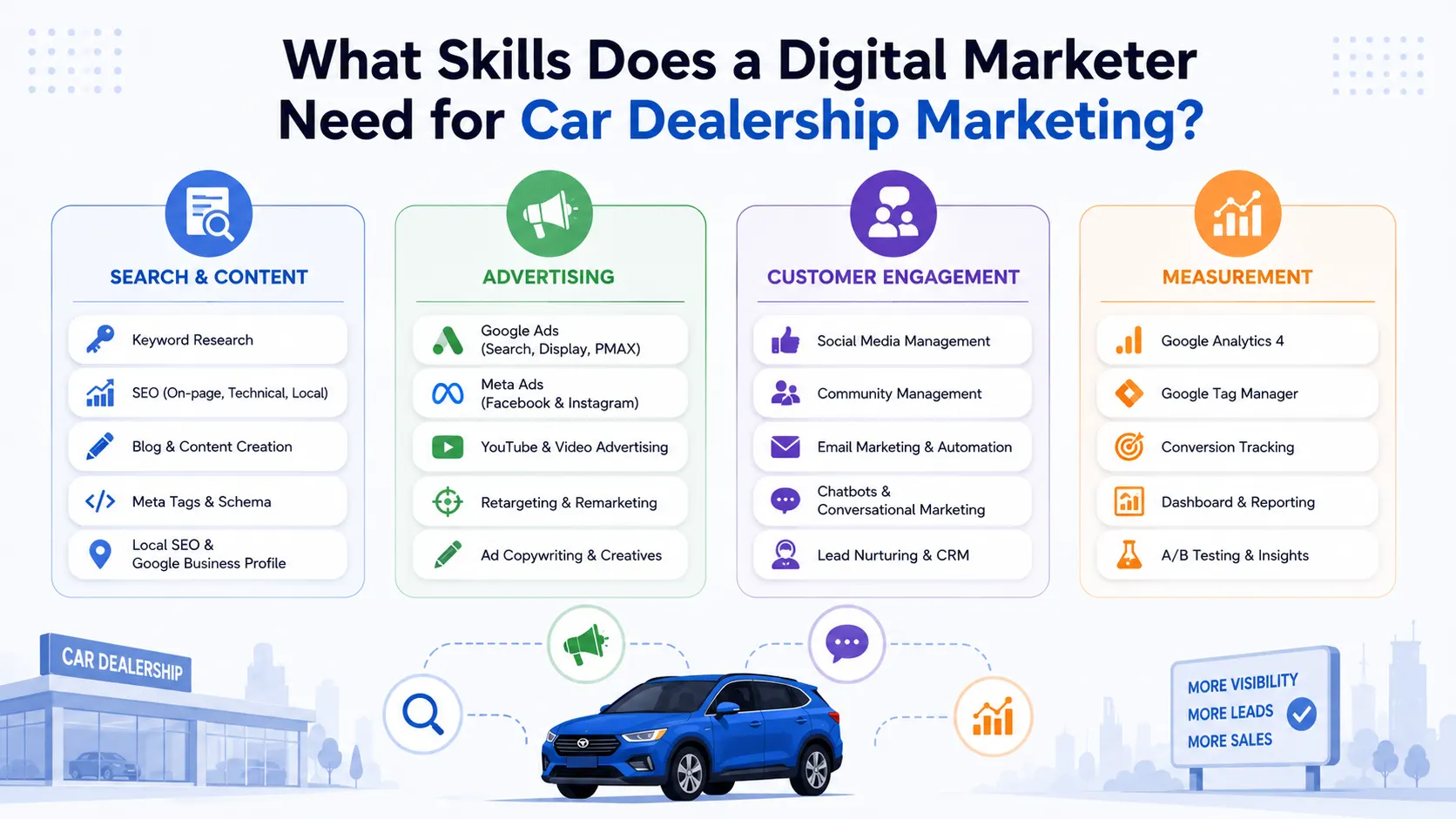 Digital Marketing Skills for Car Dealerships