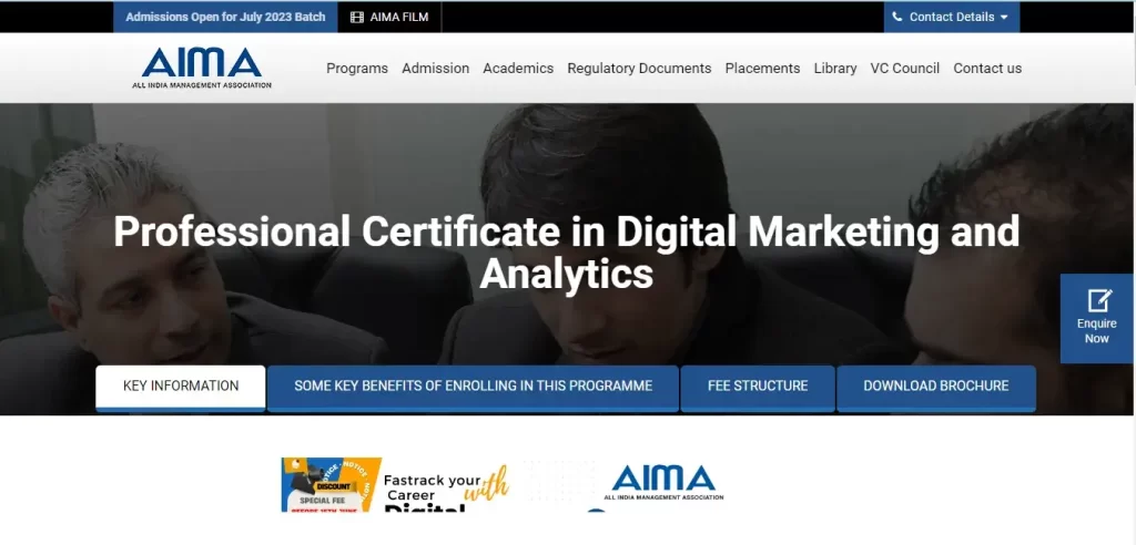 AIMA Digital Marketing Course