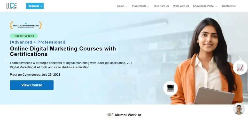 IIDE Digital Marketing Course