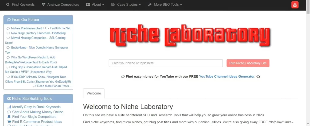Niche Laboratory LSI Keyword Generator